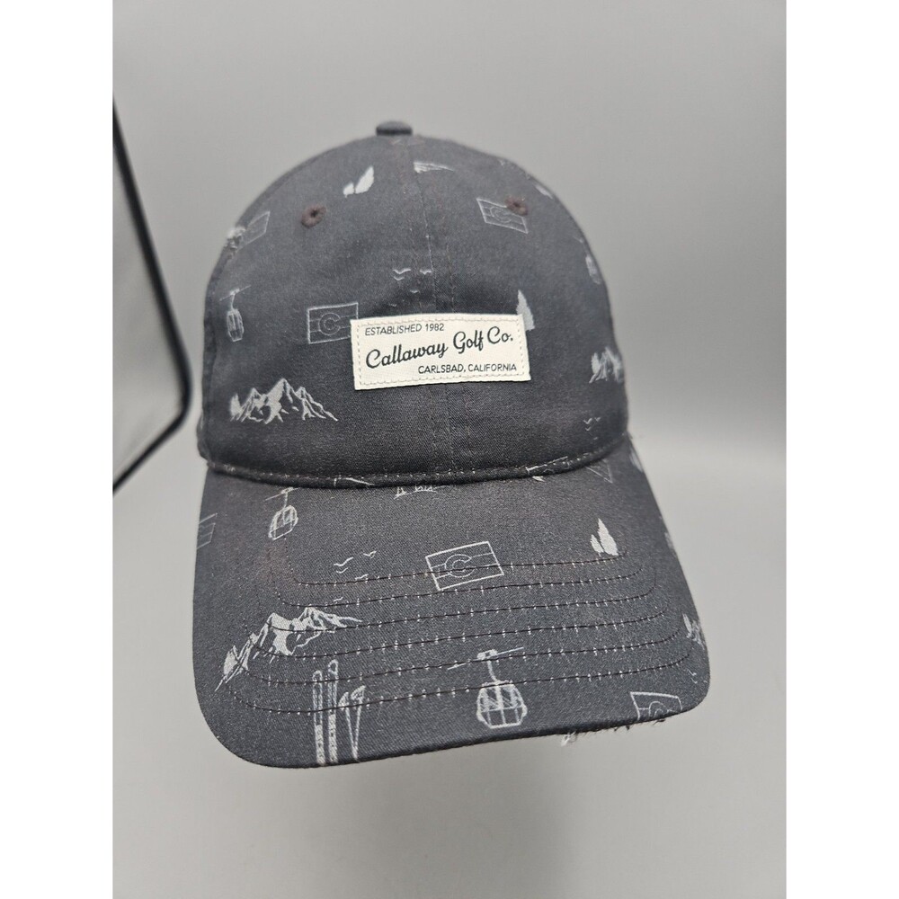 Callaway Hat Cap Snap Back Blue Mens One Size Ski Mountain Gondola Colorado
